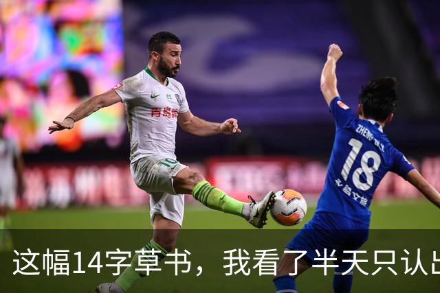 这幅14字草书，我看了半天只认出3个！据说全读对的人练了5年书法——可网上偏偏有人争：这到底是楷书的底子，还是草书的底子？